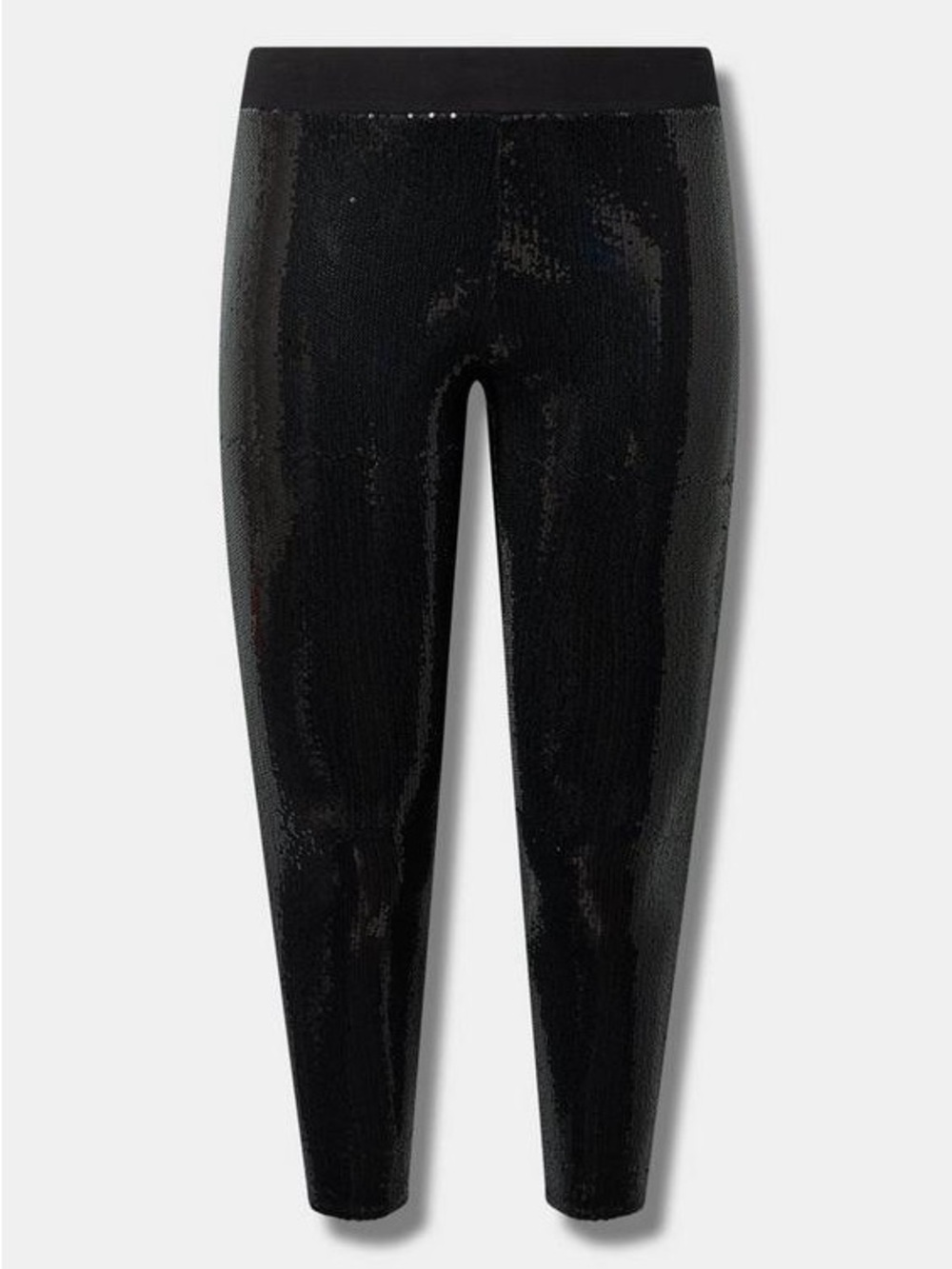 Torrid Black Full-Length Sequin Legging Holiday Chic Punk Goth Plus Size 4X - Picture 7 of 8